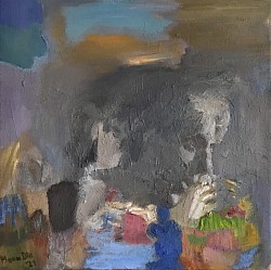 Joana Maria Gorvin, 2023, Öl auf Leinwand, 40 x 40 cm