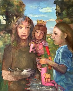 Zuweisung, 2025, Öl auf Leinwand, 100 x 80 cm