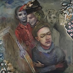 Schatten, 2025, Öl auf Leinwand, 80 x 80 cm