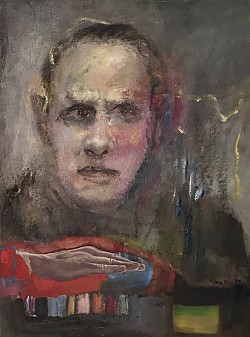 Schauspieler 2016/25, Öl auf Leinwand, 80 x 60 cm