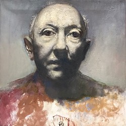 Josef Haubrich, 2016/25,  Öl auf Leinwand, 40 x 40 cm
